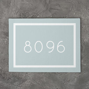 Paillasson Numéro d'adresse moderne Couleurs modifiables