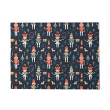 Nutcracker Navy Blue Festive Noël