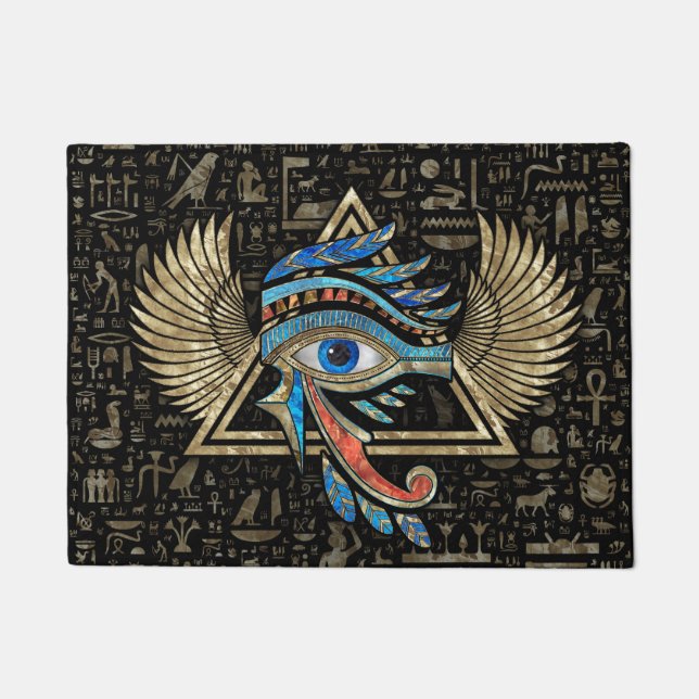 Paillasson OEil égyptien de Horus - Ornement de Wadjet (Devant)