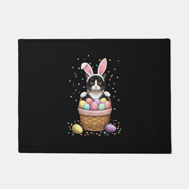 Paillasson OEufs de lapin de chat Oeufs de Meowa Rabbit de Pâ (Devant)