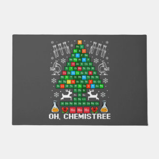 Paillasson Oh Chemistree Christmas Chemistry Science Periodic
