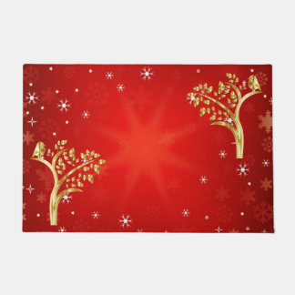 Paillasson Oiseau D'Or Whimsical Arbre De Vie Snowflakes Star
