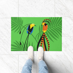 Paillasson Oiseaux colorés et lumineux du paradis