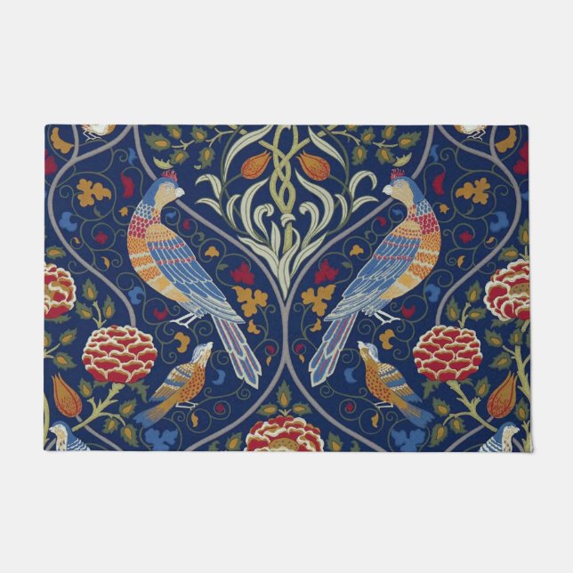 Paillasson Oiseaux et fleurs, William Morris (Devant)