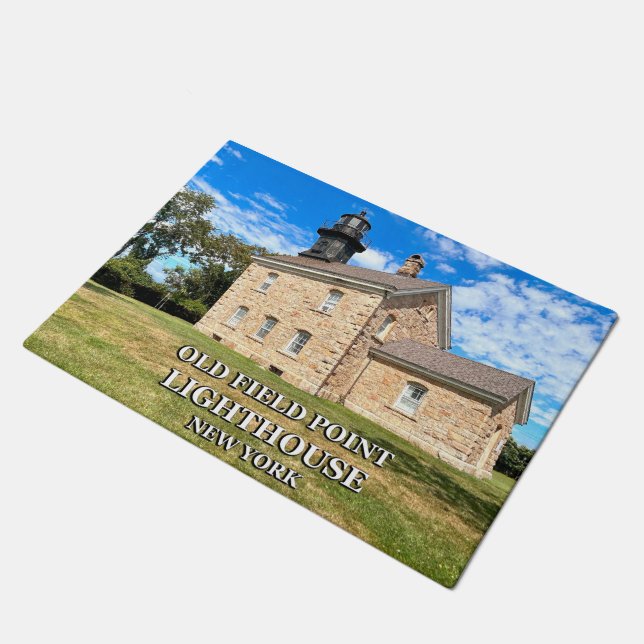 Paillasson Old Field Point Lighthouse, New York Door Mat (Incliné)