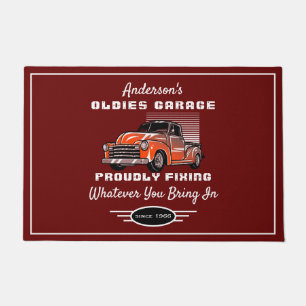 Paillasson Oldies Garage Camion N'Importe Quel Nom Drôle Dir