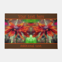 Orange Black Eyed Susan Flower Art personnalisé