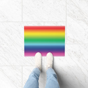 Paillasson orgueil arc-en-ciel couleurs drapeau lgbt