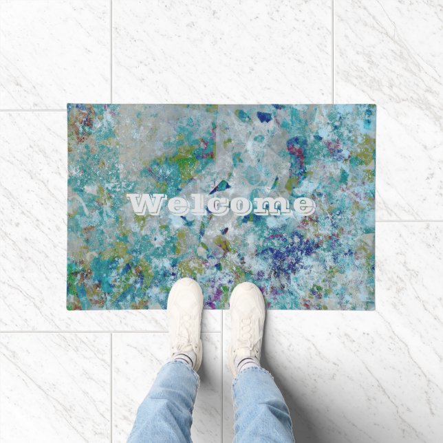 Paillasson Original Moderne Un Design D'Art Abstrait (Intérieur)