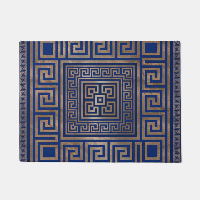 Paillasson Ornement principal grec - méandre grec - or sur le (Devant)