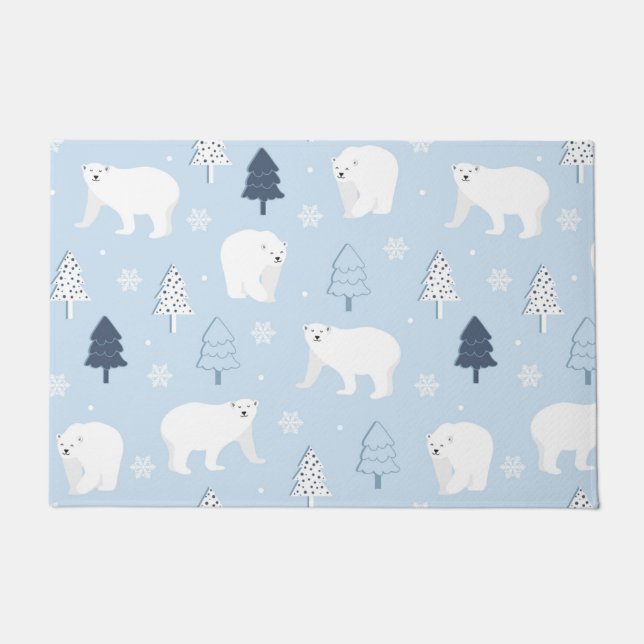 Paillasson Ours polaires mignons (Devant)