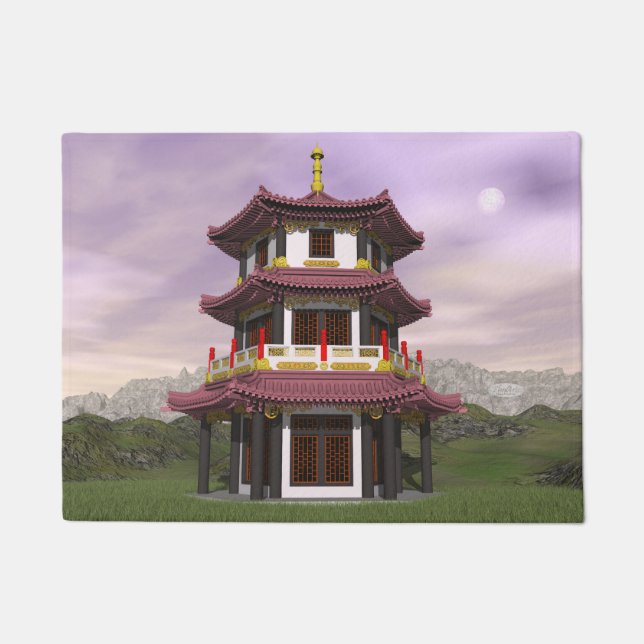 Paillasson Pagoda - 3D rendent (Devant)