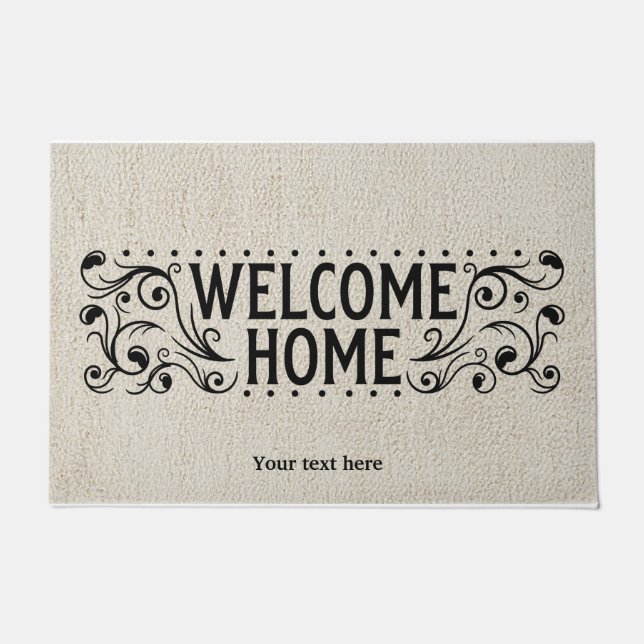 Paillasson Paillette Home de bienvenue (Devant)