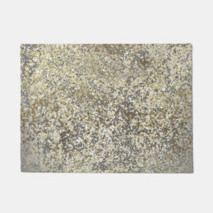 Paillasson Paillettes dorées Crackle Moderne Chic Glamour Éti