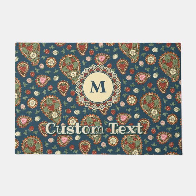 Paillasson Paisley-fraise Motif (Devant)