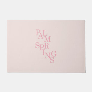 Paillasson Palm Springs rose pâle