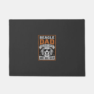 Paillasson Papa Beagle alimenté par le café et les poils de c