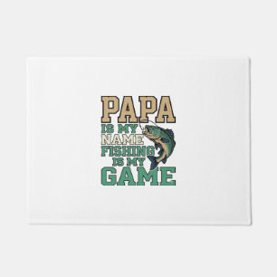 Paillasson Papa La pêche est mon jeu Conception de chemise vi