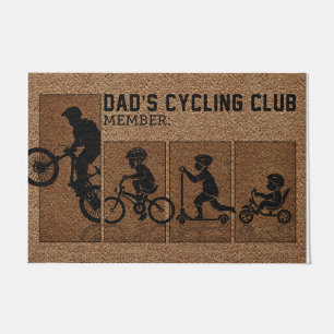 Paillasson Papa's Cycling Club Membre Mat, Don pour la famill