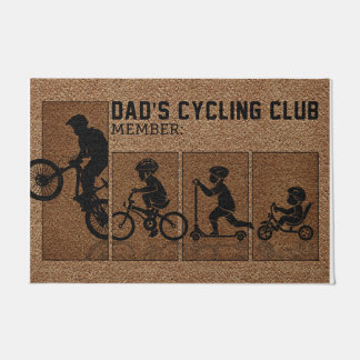 Paillasson Papa's Cycling Club Membre Mat, Don pour la famill