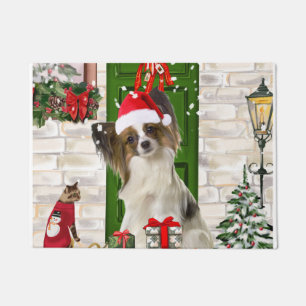 Paillasson Papillon Chien Noël