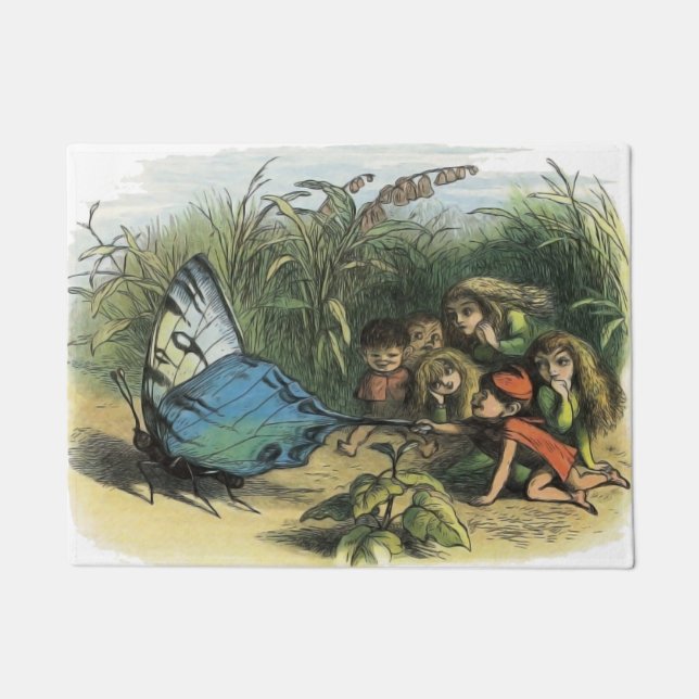 Paillasson Papillon Elf Art Cute Elves Papillons (Devant)