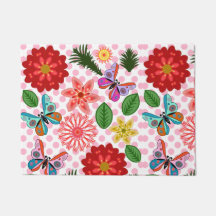 Papillon Floral de Jardin de Printemps Moderne 
