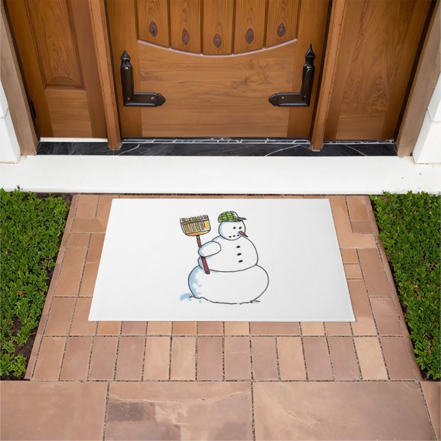 Paillasson Paquet Broom Snowman (De plein air)