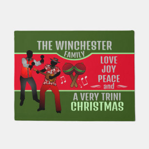 Paillasson PARRANDEROS avec un Noël très trini