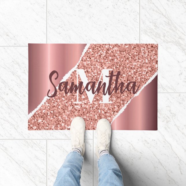 Paillasson Parties scintillant rose Gold Foil (Intérieur)
