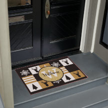 Parties scintillantes décorées d'un monogramme de