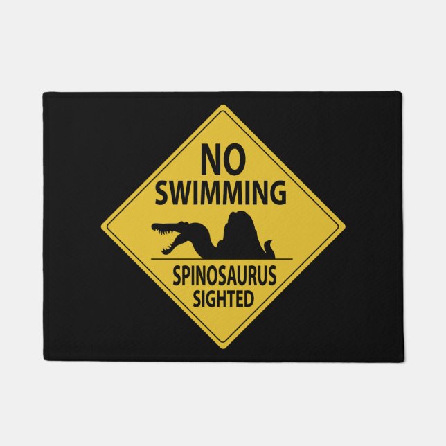 Paillasson Pas de natation - Signe Spinosaurus (Devant)