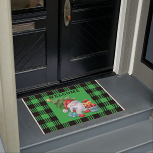 Paillasson Pâte verte de Noël Gnome