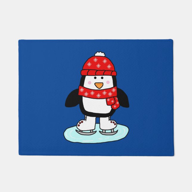 Paillasson Patinage sur glace Pingouin (Devant)