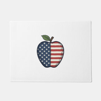 Paillasson Patriotic Apple Vintage Engraving Vector Design_1