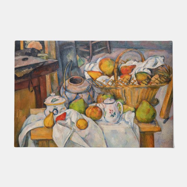 Paillasson Paul Cezanne - La vie morte avec panier (Devant)