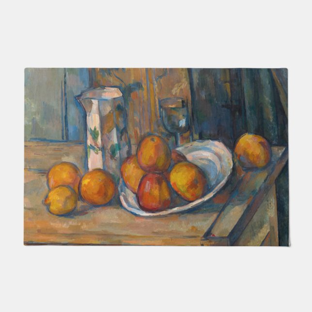 Paillasson Paul Cezanne - Vie morte avec Jug de Lait et Fruit (Devant)