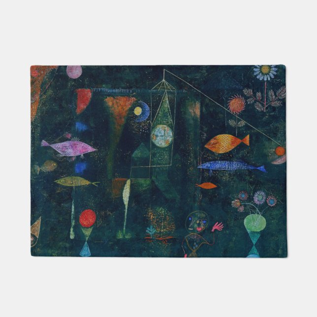 Paillasson Paul Klee Fish Magic Peinture Abstraite Art graphi (Devant)