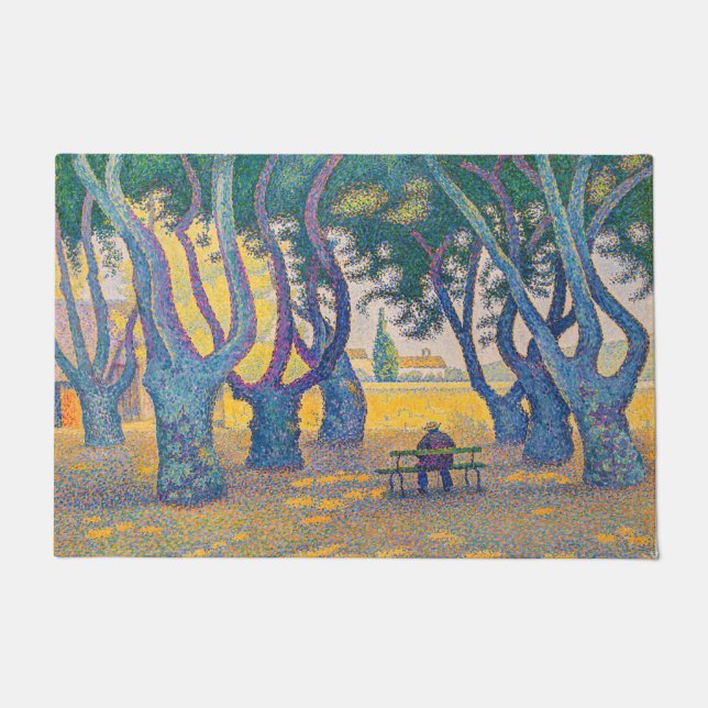 Paillasson Paul Signac - Place des Lices, Saint-Tropez (Devant)