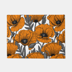 Paillasson Pavot orange
