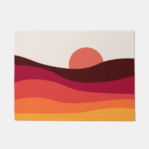 Paillasson Paysage Abstrait avec mer au coucher du soleil