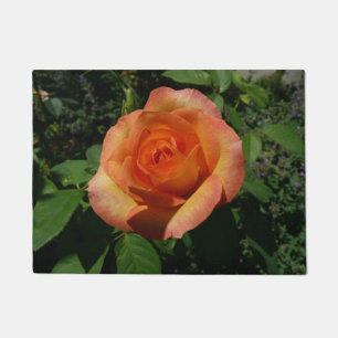 Paillasson Peach Rose Orange Floral Photographie