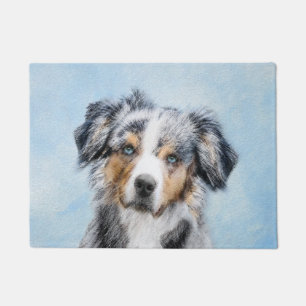 Paillasson Peinture de berger américaine miniature - Chien Ar