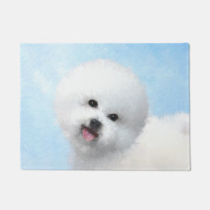Paillasson Peinture de Bichon Frise - Cute Original Dog Art