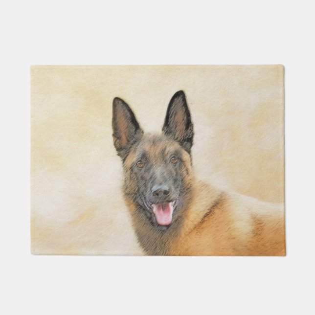 Paillasson Peinture malinoise belge - Beau art original de ch (Devant)