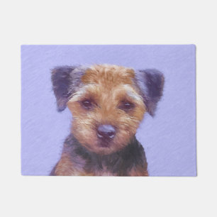 Paillasson Peinture sur la frontière de Terrier - jolie art o