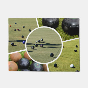 Paillasson Pelouse Bowls Cinq Collage Photo, Porte Mat