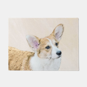 Paillasson Pembroke Welsh Corgi Peinture - Art Chien original