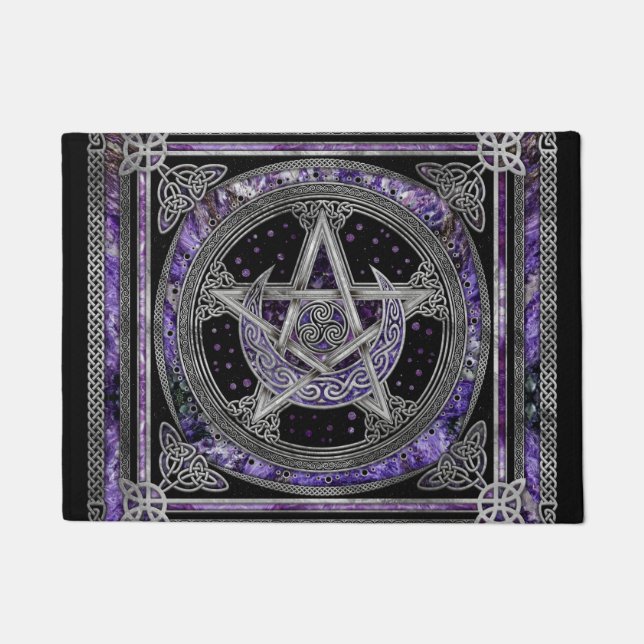 Paillasson Pentagramme Triskelion Amethyst Moon (Devant)