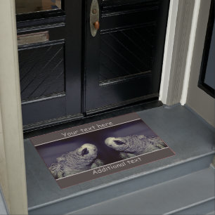 Paillasson Perroquet gris d'Afrique mignon oiseau Personnalis